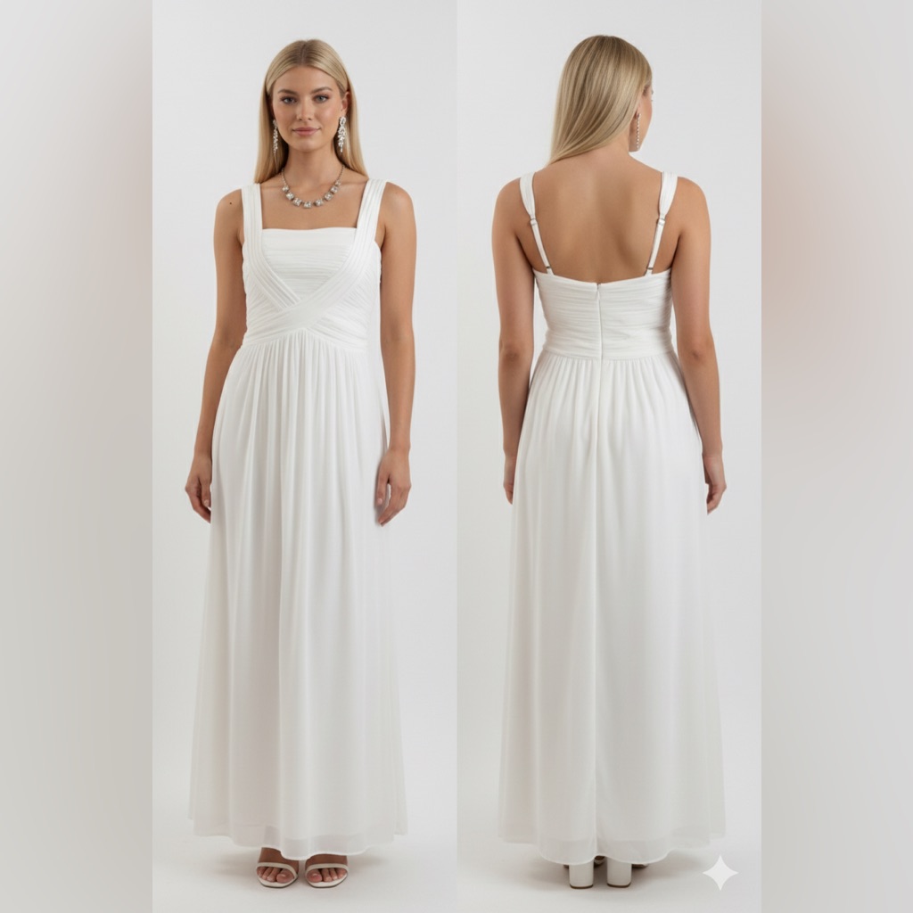 Bcbgmaxazria White Goddess Gown